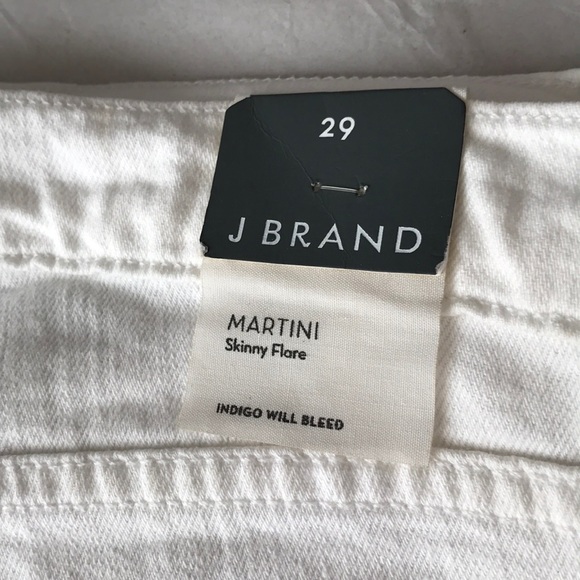 NWT J Brand Jeans  Martini Skinny Flare Jeans White (Blanc) Stretch denim. - Picture 7 of 7